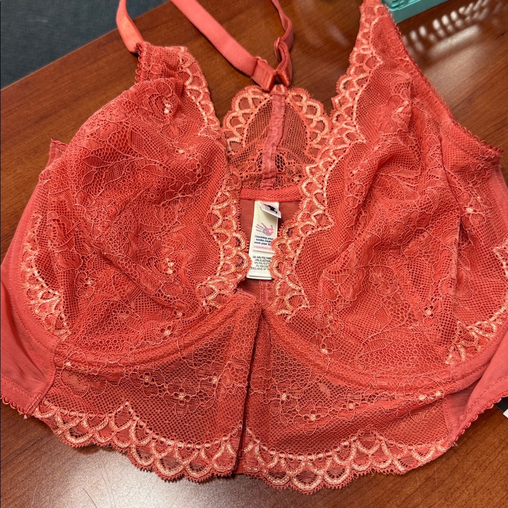 Gossard 32H (US)/32FF (UK) Front Close Longline Lace Unlined Bralette
